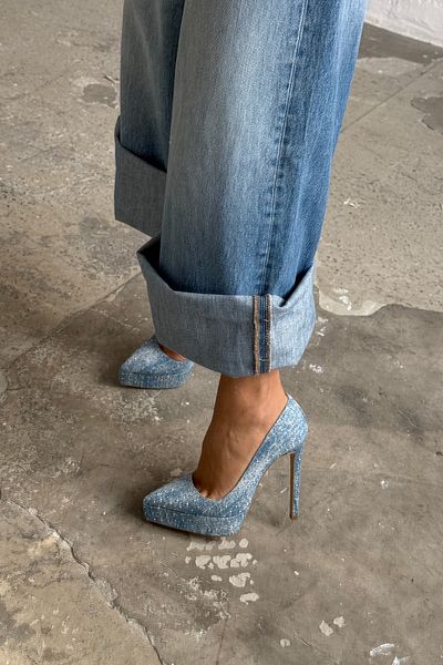 AYAKKABI PRENSİ Deft Stone Detailed Light Blue Jeans