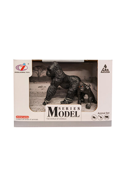 Animal World Calimera Toys Hayvan Figürleri Oyuncak Goril ve Yavrusu