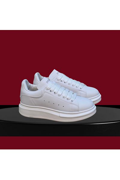 POLENS Unisex White Sports Shoes Sneaker