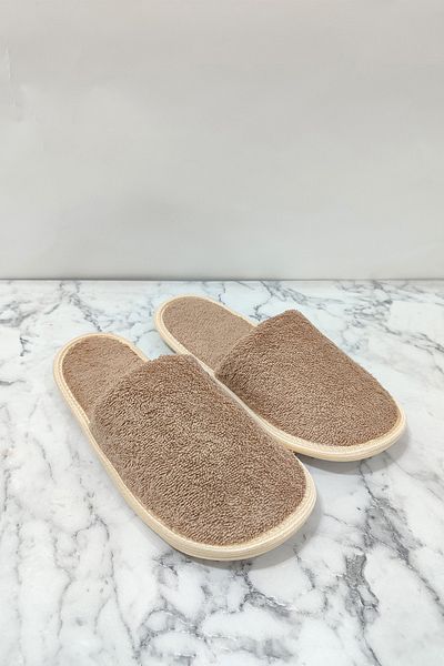 VEVİEN HOME Βαμβακερές παντόφλες μπάνιου και σπιτιού Πετσέτες παντόφλες ξενοδοχείου, σπα, παντόφλες σπιτιού