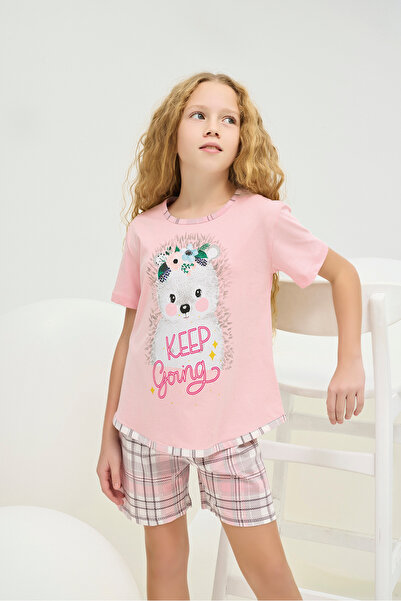 ZEYZEY 8850 Girl's Printed Shorts Suit