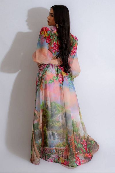 Neşeli Butik Women Zimmerman Long Length Design Dress Nbemp2407