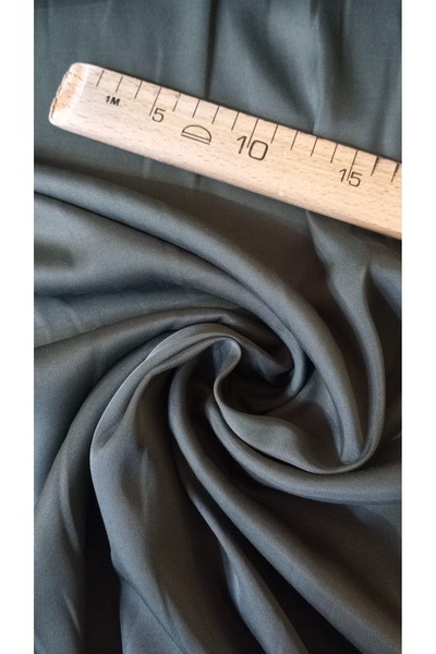 feminen Țesătură din satin de bumbac verde kaki închis