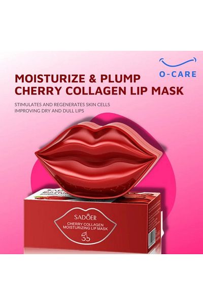 SADOER Cherry Collagen Moisturizing Lip Mask 60g 20pcs