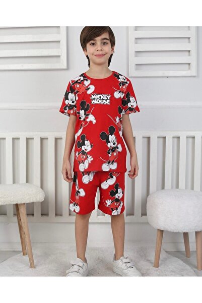 NEWKİDS 2-10 Years Old Character Printed Combed Cotton Boy's Suit