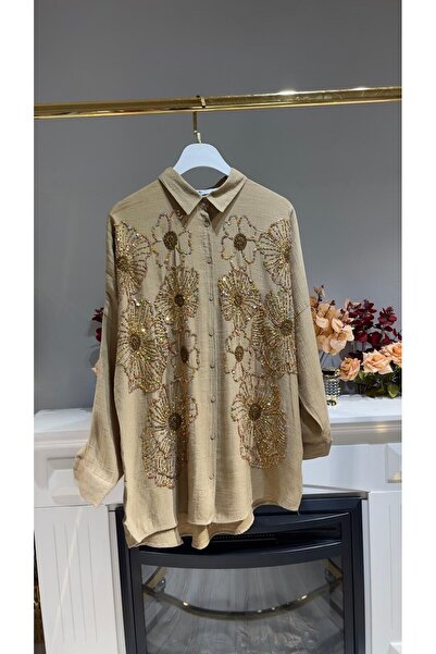 Saloon Oversize Brown Shirt