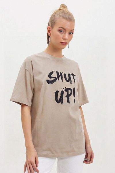 HAKKE Μπλουζάκι με στάμπα Shut Up