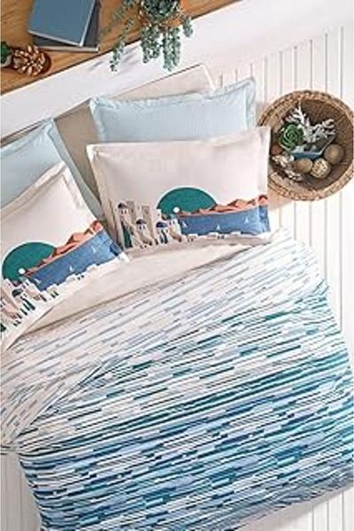 Hepta Collection Puffy Truly Double Pique Set - Blue 200 X 220