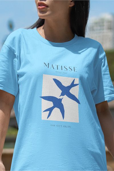 SUNFREE Model de tendință oversize pentru femei cu imprimeu Matışe
