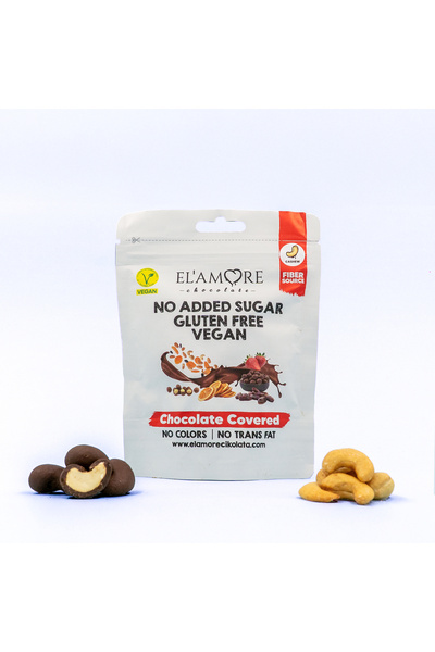 Şeker İlavesiz, Glütensiz, Vegan Kajulu Bitter Çikolata - Doypack 50 gr