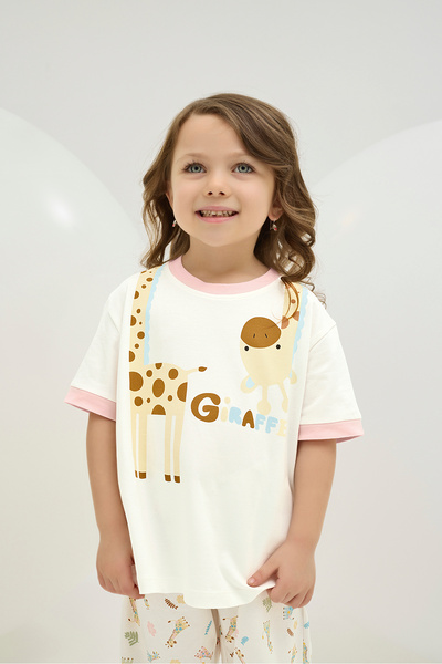 ZEYZEY 8863 Girl's Printed Pajama Set