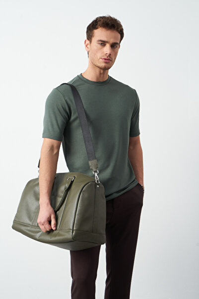 Mesfeno Μοντάλ υφασμάτινο μπλουζάκι με κανονική εφαρμογή με λαιμόκοψη