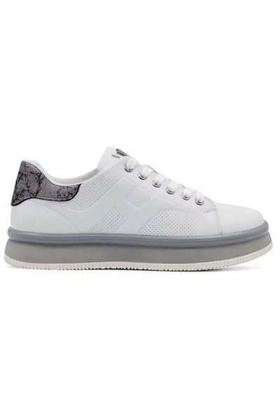 Voyager M030 Mr Men's White-Grey Genuine Leather Casual Sports Shoes