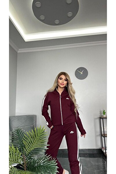 MİMİ Luxury Wear Γυναικεία Κεντητή Φούτερ Lycra - Φερμουάρ, 2 Κλωστές