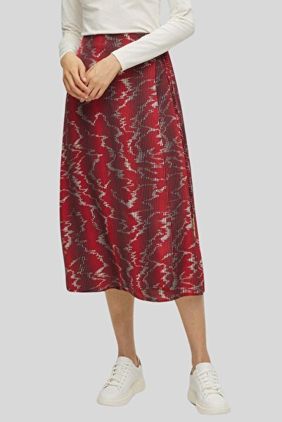 BOSS Desenli Kadın Midi Etek Çok Renkli