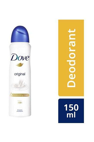 Dove Original Antiperspirant Deodorant 150ml Pack of 2 300ml