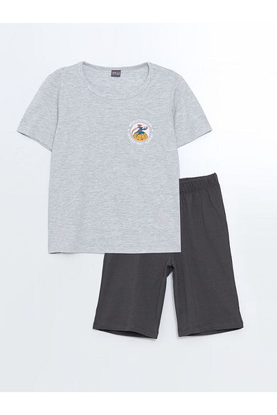 LC Waikiki Crew Neck Boys T-Shirt and Shorts