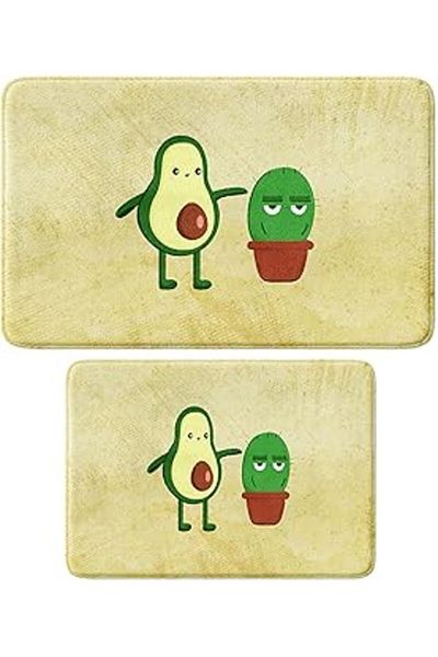 titer Monnhein Cute Design Microfiber Bath Mat, Non-Slip Base, Machine Washable (352_Bpsm,