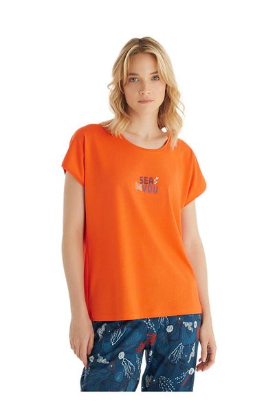 Blackspade Women's Orange Pajama Set 51849