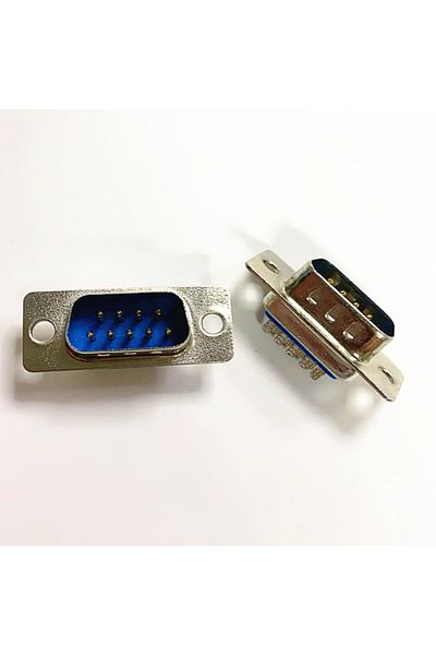 Choice 10pcs male 10PCS/LOT New RS232 serial port connector DB9 male and female  socket/Plug connector 9pin
