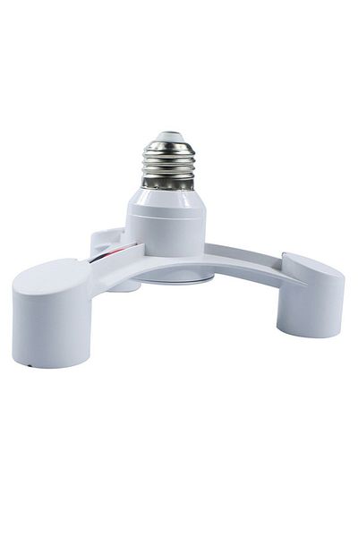 Choice white 3In1 E27 To E27 Extended LED Lamp Bulbs Socket Splitter Adapter Holder for Photo Studio