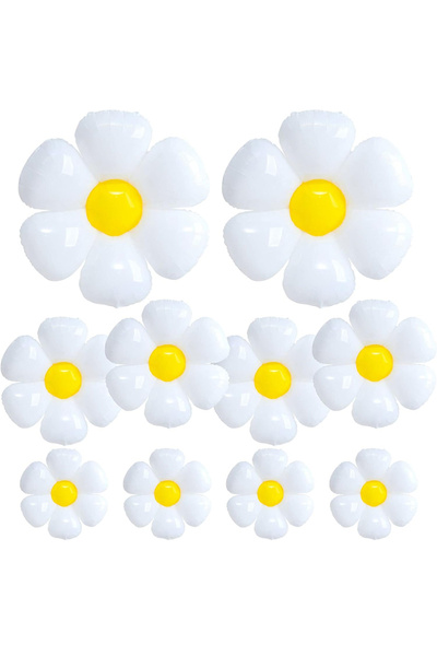 Choice 10 قطع أخرى من بالونات ديزي، بالونات ألومنيوم كبيرة الحجم على شكل زهرة...