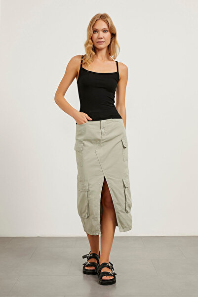 Arma Life Жіноча спідниця середньої довжини з розрізом і кишенями