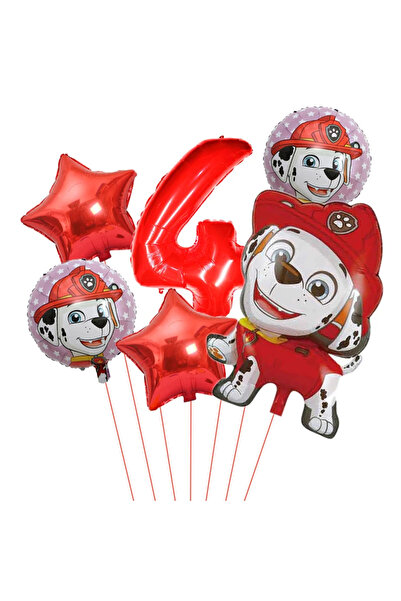 Choice مجموعة بالونات باو باترول (6 قطع) - بالونات فويل بتصميم شخصيات باو بات...