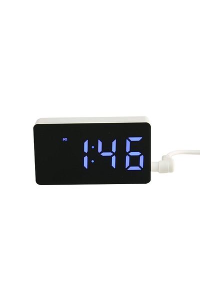 Choice blue LED Electronic Watch Mirror Alarm Clock Home Furnishings Smart Small Tools Desk Digital Bedroom