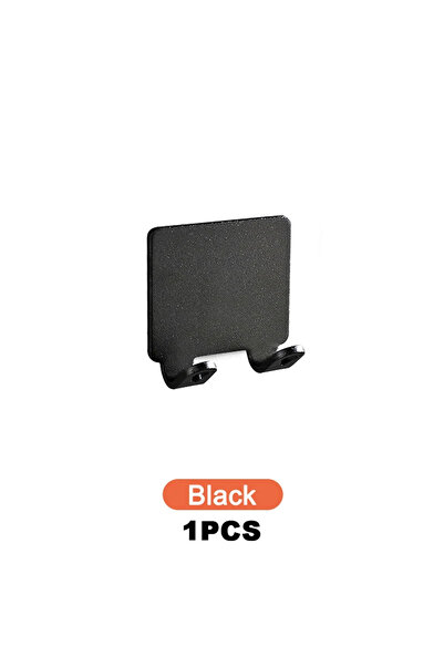 Choice حامل ماكينة حلاقة من الألومنيوم أسود اللون للحمام، خطاف تخزين على الحا...