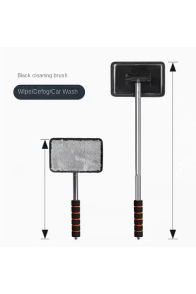 Choice black Car Cleaning Artifact Glass Car Wash Brush Front Windshield Cleaning Defogging Brush Dust Mirr
