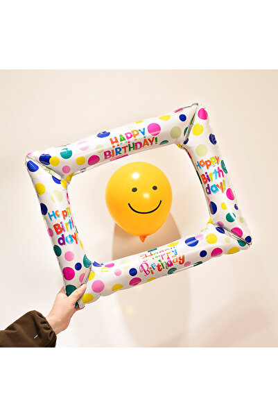 Choice Other WHITE 1PC Photo Frame Aluminum Film Birthday Party Decoration Ba...