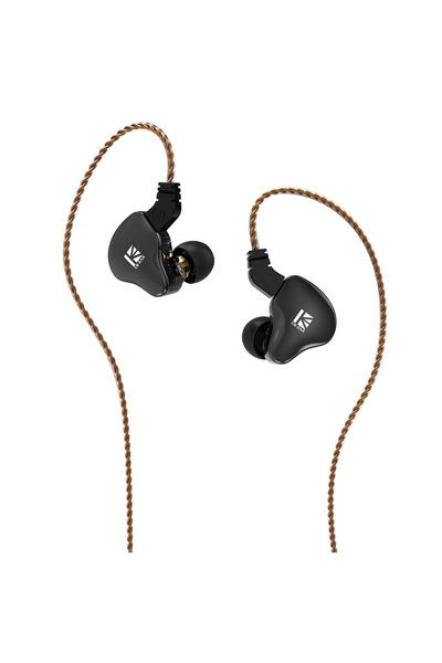 Choice KS2-Black بدون ميكروفون KBEAR KS2 سماعات أذن سلكية للألعاب ذات دائرة م...