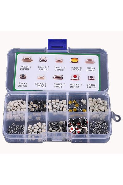 Choice 250pcs 100/200/250pcs 10 Types Durable Car Remote Control Tablet Actile Push Button Switch Car Keys