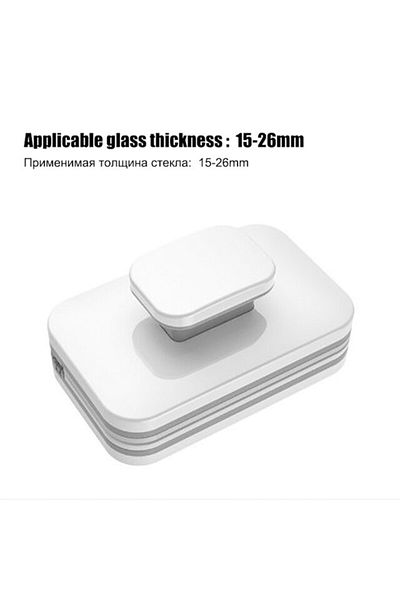 Choice 15-26mm NEW Magnetic Window Cleaner Brush Double-Side Automatic Water Discharge Wiper Glass Window B