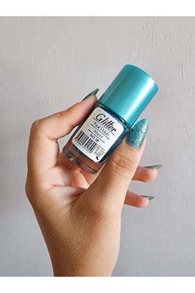 MOV Glitter Simli Oje Mavi No:10