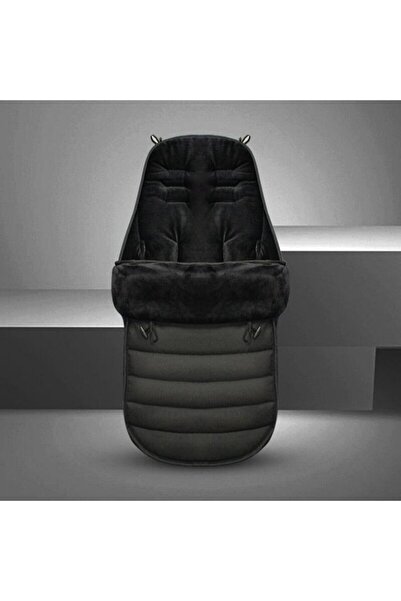 Choice كيس نوم شتوي سميك أسود للأطفال حديثي الولادة مقاوم للرياح والماء، مناس...