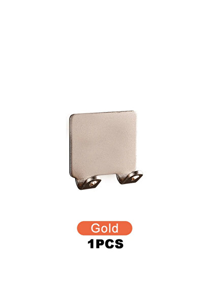 Choice حامل ماكينة حلاقة من الألومنيوم الذهبي لمساحة الحمام، خطاف تخزين على ا...