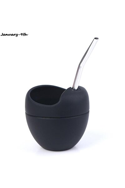 Choice Black 5oz Siliconen Yerba Mate Cup Kalebas Met Bombilla Stro Bpa Grati...
