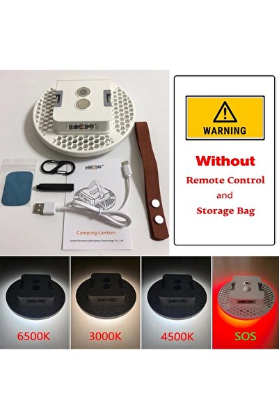 Choice UB-W60C 13500mAh جهاز تحكم عن بعد LED فانوس تخييم قابل لإعادة الشحن مغ...