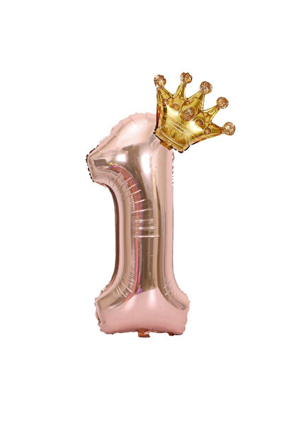 Choice NUMBER 32inch 32RoseGold1 32 inch Rose Gold Crown Digital Balloon Set ...