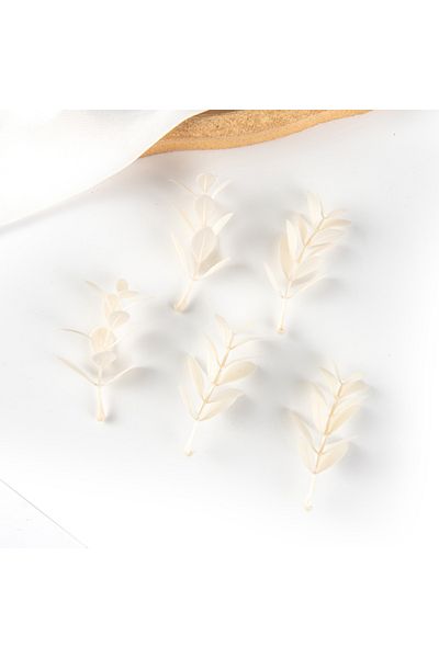 Choice WHITE 50PCS Artificial Plants Leaf Wedding Party Home Decor Accessories Diy Cake Candy Box Garland C