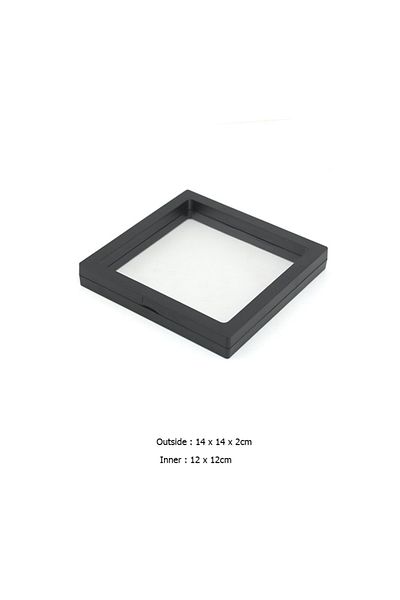 Choice Black 14x14cm Jewelry Storage Box Earring Studs Storage Box Antioxidant Pe Film Suspension Box Hand