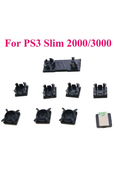 Choice 1set Feet Full Set Black Plastic For Ps2 Ps3 Slim 2000 3000 4000 70000 Console Screws Screw Rubber F