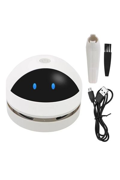 Choice white 1 Mini Vacuum Cleaner Portable Desk Table Dust Vacuum USB Handheld Table Sweeper Hair Pencil C