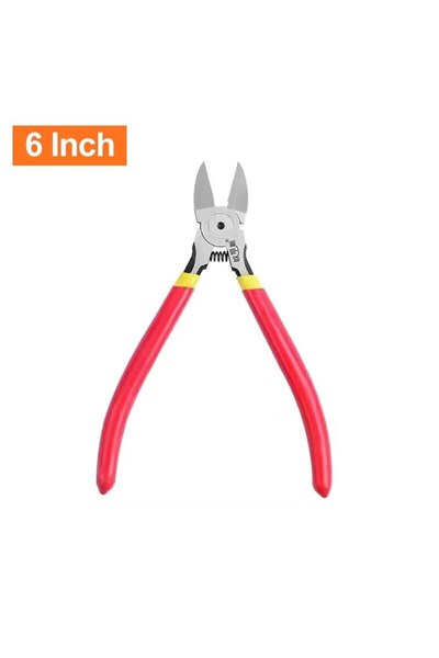 choice2 كماشة قطرية حمراء مقاس 6 بوصات، متعددة الاستخدامات، قواطع كابلات وأسل...