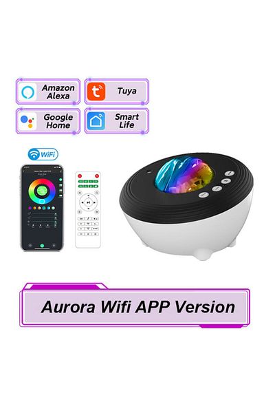 Choice Smart WIFI Version Star Projector LED Aurora Projector Bluetooth Speaker Night Light  White Noise Ga
