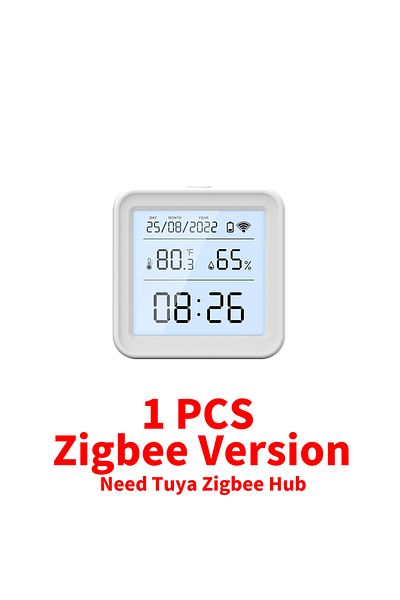 Choice 24H Zigbee Version Tuya Zigbee/WiFi Temperature and Humidity Sensor Backlight Indoor Thermometer Hyg