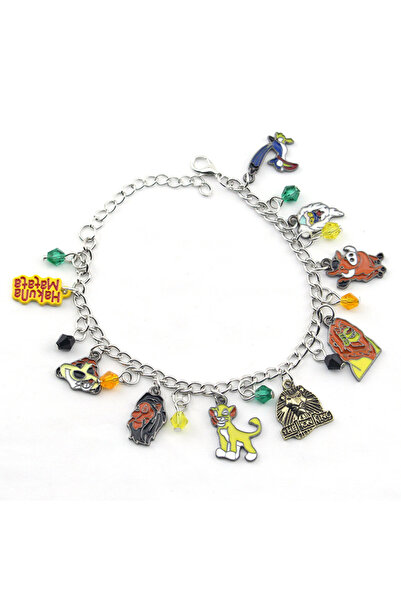 Hot Toys 0-B185 أنمي الأسد الملك سيمبا نالا موفاسا سوار سحر مجوهرات ديزني أساور سحر للنساء P