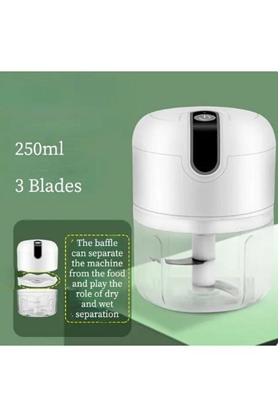 Choice White Electric Mini Garlic Vegetable Chopper Garlic Masher Portable Chopper Multi Function Meat Grin
